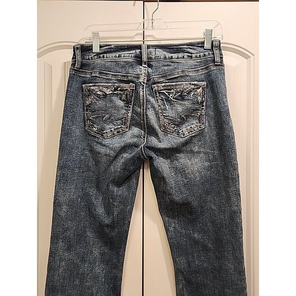Silver Jeans Suki Women's Jeans Size 29x31 Slim Boot Cut Blue Denim Stretch - Picture 4 of 14